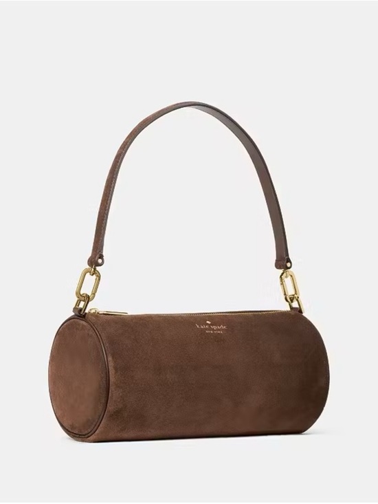 kate spade Handbags - Kate Spade Roulette Suede Shoulder Bag Hot Fudge Chocolate Brown